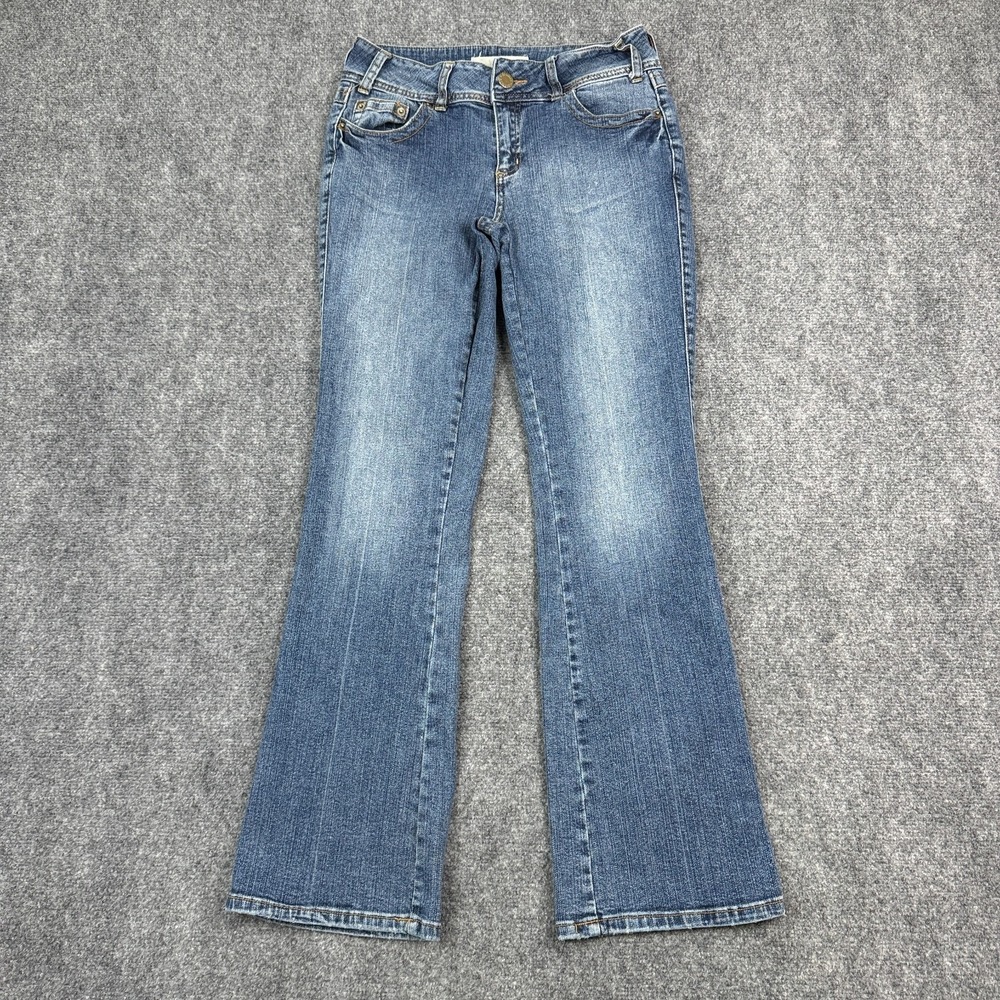 Vtg Mixit Bootcut Jeans Womens Size 8 Blue Low Rise Stretch Denim Y2K Bratz
